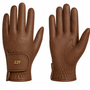 ZZF Brown Leather Golf Gloves – Premium Cabretta Leather | Men’s Golf Gloves