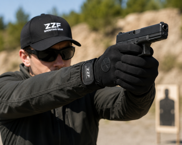 ZZF Tactical Shooting Gloves – Full Finger Grip Gloves for Hunting & Range Use
