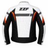 ZZF White & Black Motorcycle Leather Jacket
