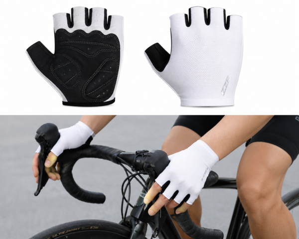 ZZF Ultra-Light Fingerless Cycling Gloves – Breathable Half Finger Bike Gloves for Road & MTB