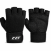 ZZF Pro Weight Lifting Gym Gloves – Breathable Half Finger Training Gloves with Padded Palm & Wrist Support