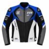 ZZF Blue & Black Motorcycle Racing Leather Jacket
