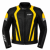 ZZF Black & Yellow Motorcycle Leather Jacket