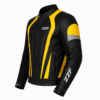 ZZF Black & Yellow Motorcycle Leather Jacket