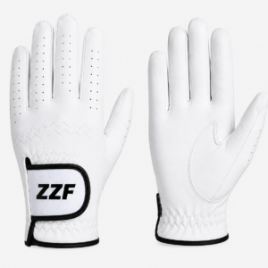 ZZF White Leather Golf Gloves – Premium Cabretta Leather | Men’s Performance Golf Gloves